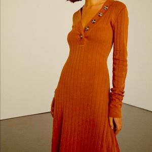 Free people cotton sunflower dress